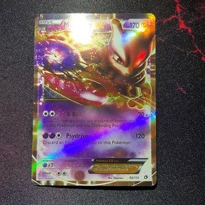 This is a Mewtwo EX Pokémon card